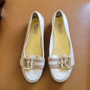 FRANCO SARTO shoes size 7.5 beige color